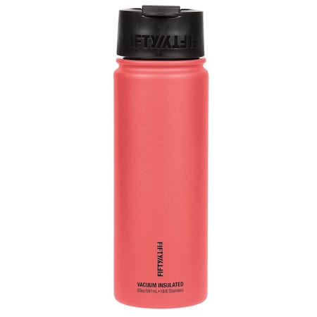 20 Oz Double-Wall Vacuum-Insulated Bottles With Flip CapCoral